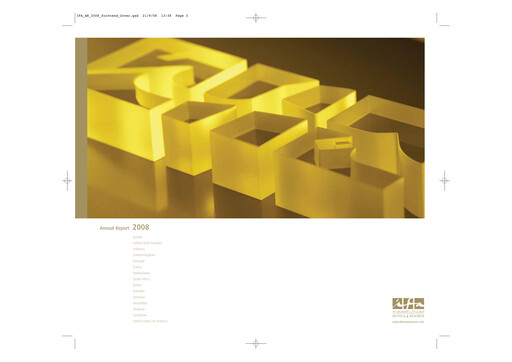 Thumbnail IFA Hotels and Resorts Annual Report 2008