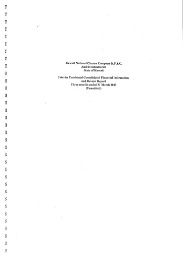 Vorschaubild Kuwait National Cinema Company Finanzmitteilung 2017-q1