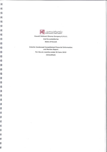 Vorschaubild Kuwait National Cinema Company Finanzmitteilung 2019-h1