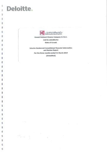 Vorschaubild Kuwait National Cinema Company Finanzmitteilung 2019-q1