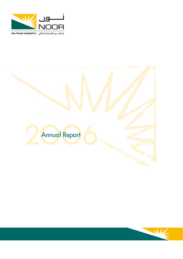 Thumbnail Noor Financial Investment Company Annual Report 2006