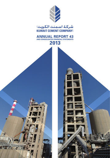 Miniature Kuwait Cement Company Rapport annuel 2013