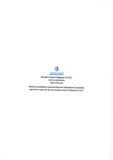 Miniature Kuwait Cement Company Rapport financier 2019-9m
