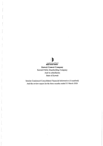 Miniature Kuwait Cement Company Rapport financier 2020-q1