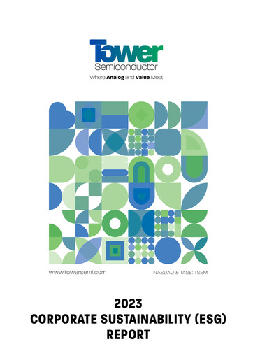 Thumbnail Tower Semiconductor Sustainability Report 2023