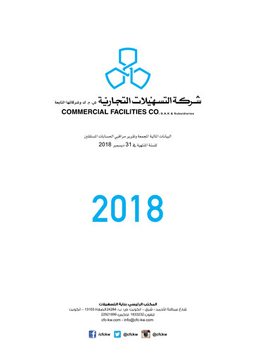 Thumbnail Commercial Facilities Company S.A.K.P. Annual Report 2018