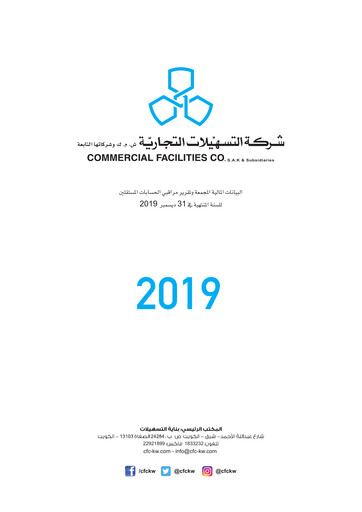 Thumbnail Commercial Facilities Company S.A.K.P. Annual Report 2019