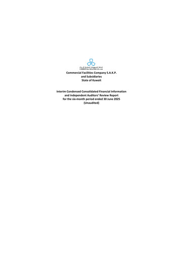 Thumbnail Commercial Facilities Company S.A.K.P. Half-year Report 2025-h1
