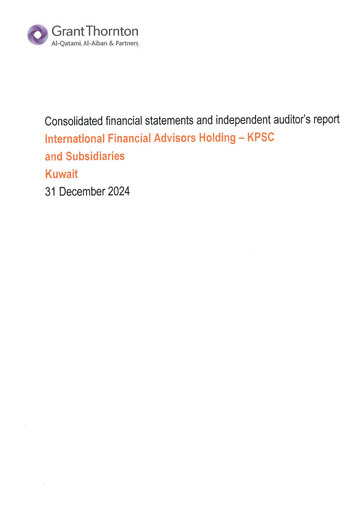 Miniature International Financial Advisors Holding Bilan financier 2024