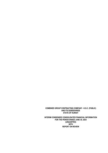 Thumbnail Combined Group Contracting Company  Half-year Report 2025-h1