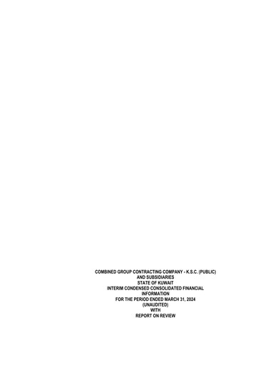 Thumbnail Combined Group Contracting Company  Quarterly Report 2024-q1