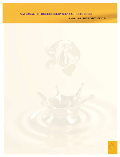 Thumbnail National Petroleum Services Company Annual Report 2009