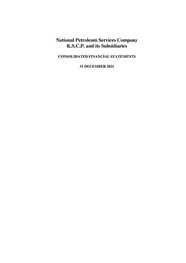 Vorschaubild National Petroleum Services Company Finanzmitteilung 2021