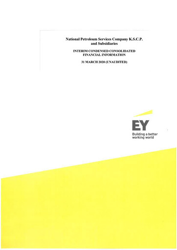 Vorschaubild National Petroleum Services Company Quartalsbericht 2020-q1
