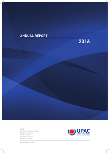 Thumbnail United Projects Company For Aviation Services Annual Report 2016