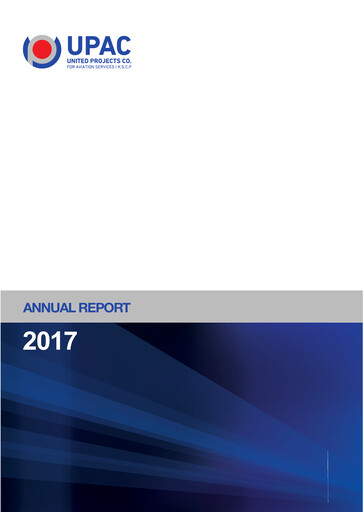 Thumbnail United Projects Company For Aviation Services Annual Report 2017
