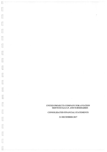 Thumbnail United Projects Company For Aviation Services Financial Statement 2017