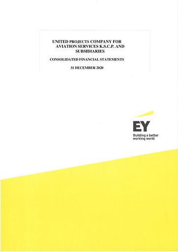 Thumbnail United Projects Company For Aviation Services Financial Statement 2020