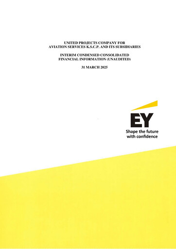 Thumbnail United Projects Company For Aviation Services Quarterly Report 2025-q1