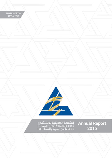 Thumbnail Kuwait Investment Company Annual Report 2015