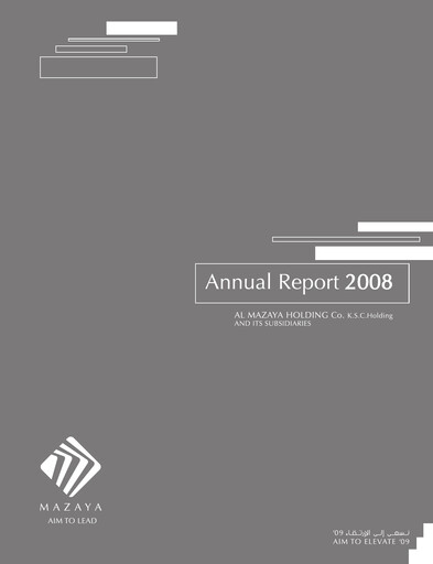 Thumbnail Al-Mazaya Holding Company Annual Report 2008