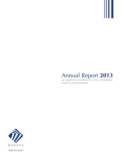 Thumbnail Al-Mazaya Holding Company Annual Report 2013