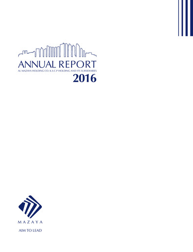 Thumbnail Al-Mazaya Holding Company Annual Report 2016