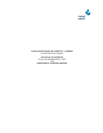 Vorschaubild Luberef (Saudi Aramco Base Oil Company) Finanzmitteilung 2025