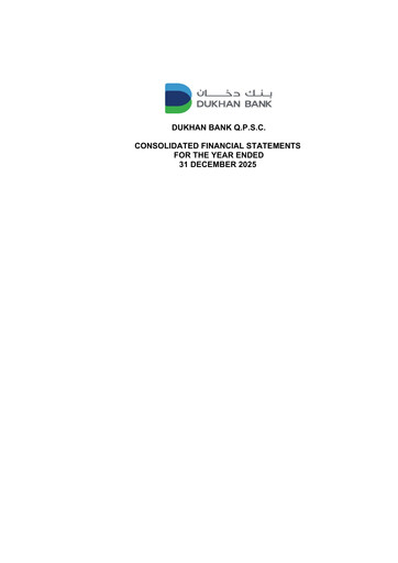 Thumbnail Dukhan Bank Financial Statement 2025