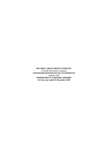 Thumbnail Riyadh Cables Group Company Financial Statement 2025