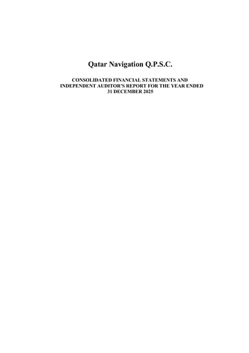 Thumbnail Milaha - Qatar Navigation Financial Statement 2025