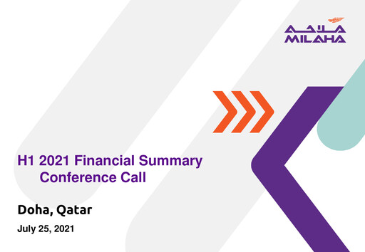 Miniature Milaha - Qatar Navigation Rapport semestriel 2021-h1
