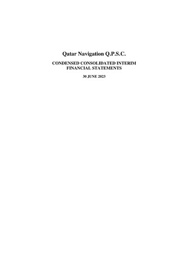 Miniature Milaha - Qatar Navigation Rapport semestriel 2023-h1