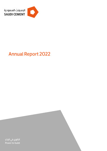 Thumbnail Saudi Cement Company Annual Report 2022