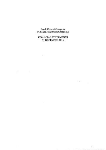 Thumbnail Saudi Cement Company Financial Statement 2016