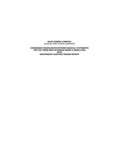 Vorschaubild Saudi Cement Company Quartalsbericht 2024-q1