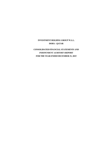 Thumbnail Estithmar Holding Financial Statement 2015