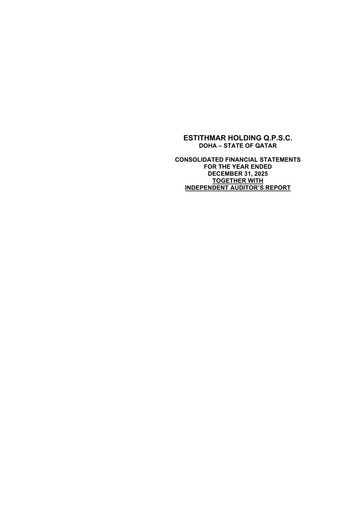 Thumbnail Estithmar Holding Financial Statement 2025