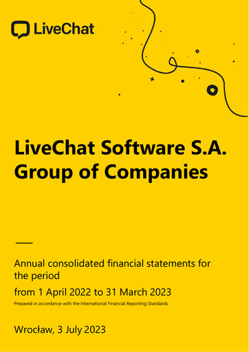 Vorschaubild Text (LiveChat) Finanzmitteilung fy2023
