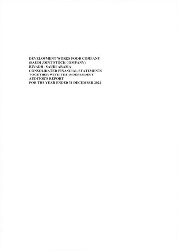 Miniature Development Works Food Company Bilan financier 2022