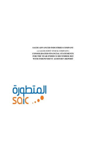 Thumbnail Saudi Advanced Industries Company Financial Statement 2023