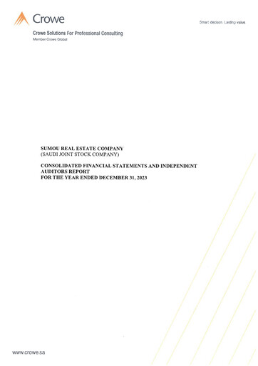 Thumbnail Sumou Real Estate Company Financial Statement 2023