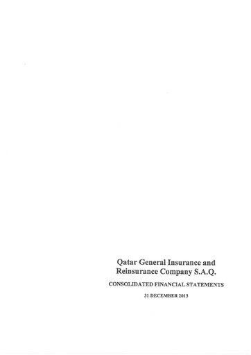 Thumbnail Qatar General Insurance & Reinsurance Company Financial Statement 2013