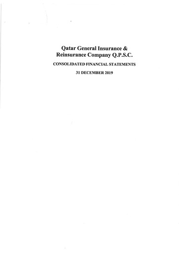 Thumbnail Qatar General Insurance & Reinsurance Company Financial Statement 2019
