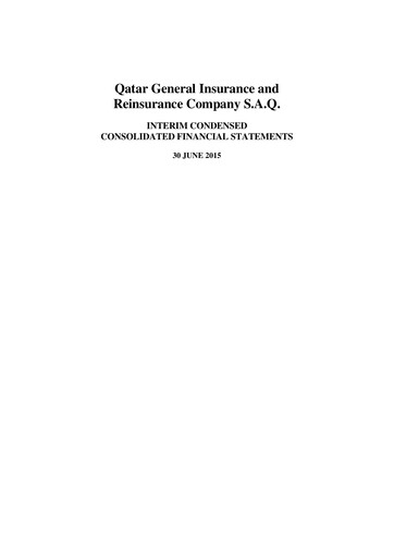 Thumbnail Qatar General Insurance & Reinsurance Company Half-year Report 2015-h1