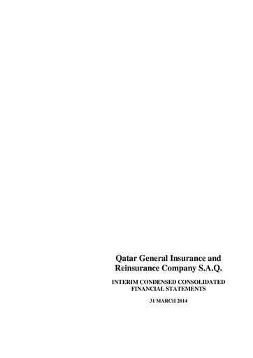 Thumbnail Qatar General Insurance & Reinsurance Company Quarterly Report 2014-q1