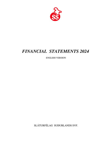 Thumbnail Sláturfélags Suðurlands Financial Statement 2024