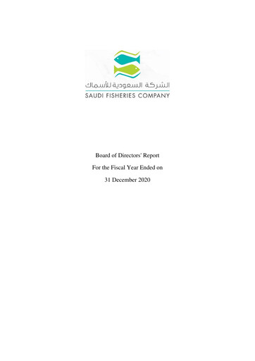 Thumbnail Saudi Fisheries Company Annual Report 2020
