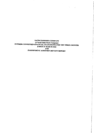Thumbnail Saudi Fisheries Company Quarterly Report 2022-q1