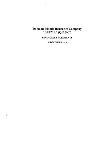 Thumbnail Damaan Islamic Insurance Company (Beema) Financial Statement 2019